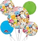 TSUM TSUM by Disney Balloon Bouquet 5 Piece Foil Balloon Birthday Party Supply