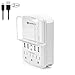 Cable Matters 3 Outlet Wall Mount Surge Protector with USB 4 Ports 4.8 Amp Charging