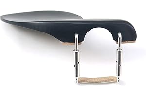 Classic Music Ebony Chinrest for Viola (15'-16.5'), with Metal Installed