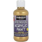 Sargent Art 25-2381 8-Ounce Metallic Acrylic Paint, Gold