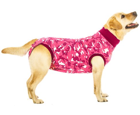 Suitical Recovery Suit for Dogs - Pink Camo - size Small+ (plus)