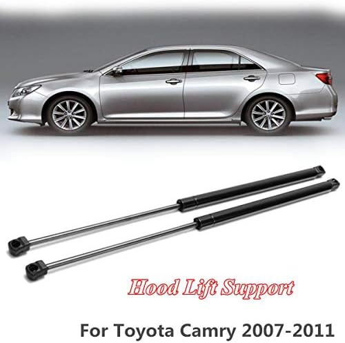 [by Yinsoouli] 1 Pair Hood Shocks For Toyota Camry 2007-2011, Front Hood Lift Supports Shocks Struts Springs (Black,720mm)