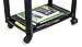Mount-It! Under Desk Printer Stand with Wheels | Rolling Printer Cart | Height Adjustable Stacked Office Machine Cart with Paper Storage Tray, 44 Lbs Capacity, Black