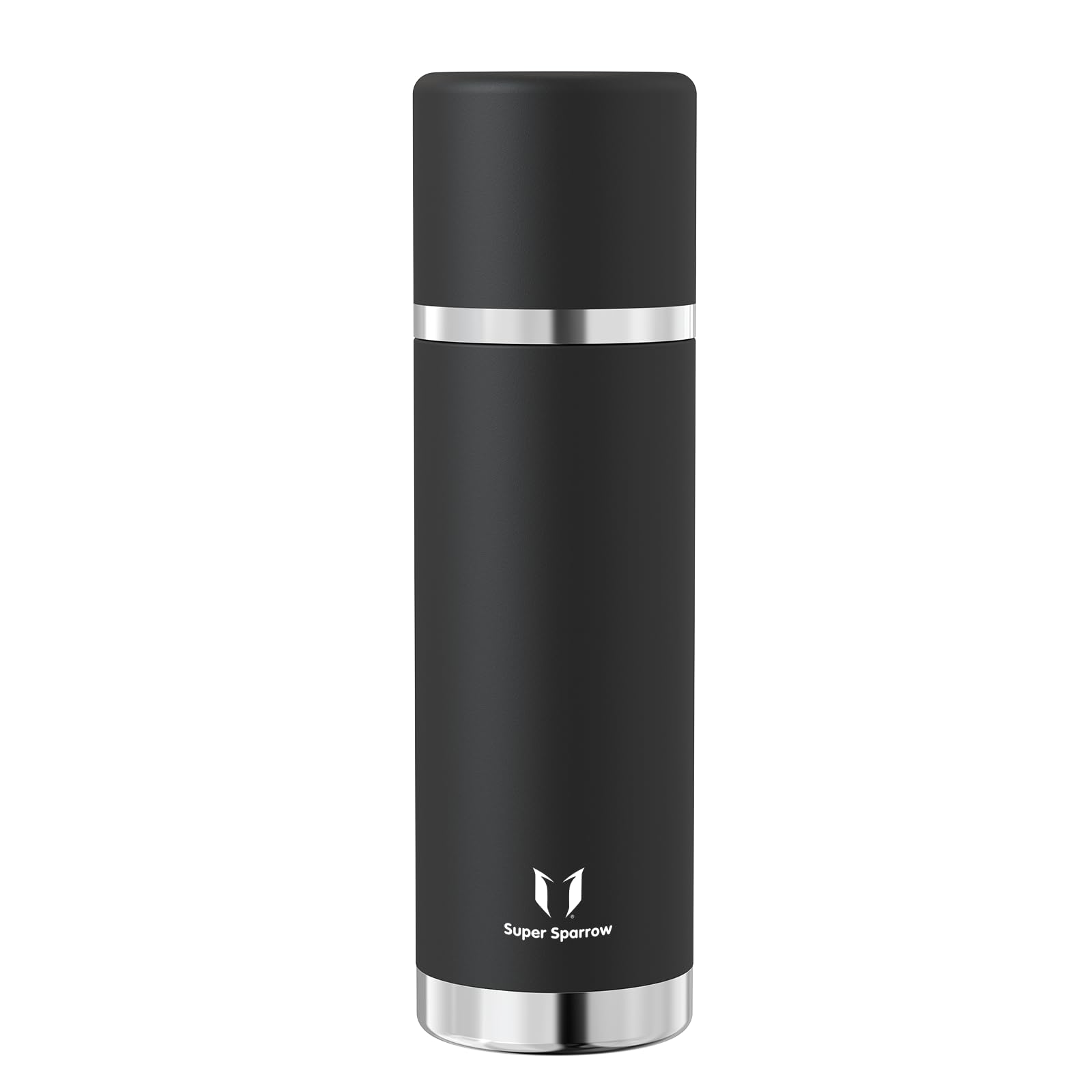Super Sparrow Stainless Steel Water Bottle - 1000ml - Wide Mouth Vacuum Insulated Flask - BPA-Free ThermosBottle - Leakproof Lid Doubles as Cup