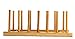 Bamboo Plate Rack For Cabinet With Gift Box, Kitchen Storage Holder Stand for Dish / Bowl / Pot Lid / Sheet Pans /Cutting Board by HTB (1 PCS)