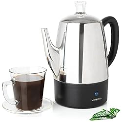 Mixpresso Electric Pot 10 Cup, Stainless Steel