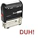 ExcelMark Self-Inking Novelty Message Stamp - DUH! - Red Ink