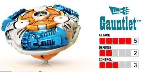 Magnext Battle Strikers Turbo Tops #29458 Gauntlet - Thumbnail 4