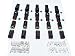CNKF 10Sets DT Connector kit Waterproof Sealed Electrical Plug housing Wire Connector 16-22AWG DT04-4P DT06-4S (4P,Black)