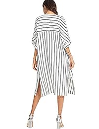 SweatyRocks - Kimono para mujer, diseño de rayas