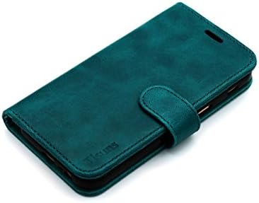 Galaxy A5 2017 Case,Tisuns A5 2017 Leather Case, Flip Folio Book Case, Money Pouch Wallet Cover with Kick Stand for Samsung Galaxy A5 2017 (SM-A520F) (Blackish Green)