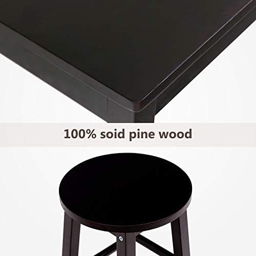 Wooden desk set with two stools, value $109.99.