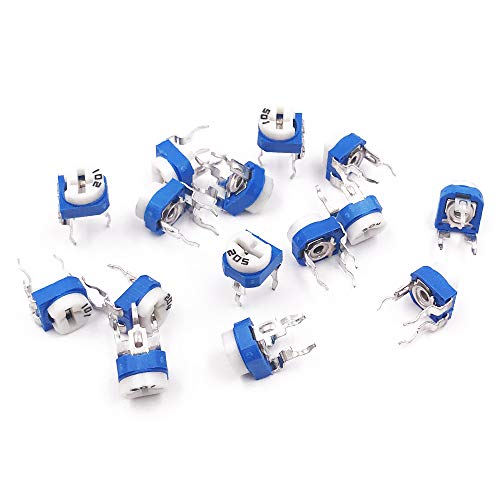 Seloky 180 Pcs 15 Value 100 ohm- 2M ohm Trimpot Variable Resistor 6mm Potentiometer Assortment Kit - Thumbnail 4