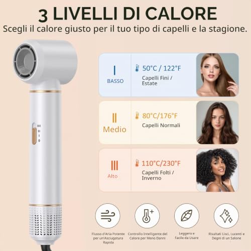 Unipampa 5 in 1 Hair Dryer, Multifunctional Hair Styler, Hair Styler Set 1000 W, Airbrush Air Styler, Hot Air Brush, Hair Dryer for Drying, Volume, Curls