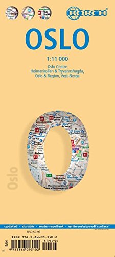 Oslo Borch Map 1:11 000 (English, French and German Edition) by Borch