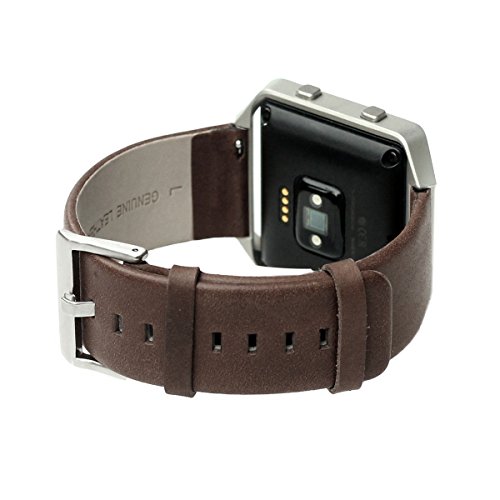 bayite for Fitbit Blaze Bands, Accessory Genuine Leather Wristband for  Fitbit Blaze Smart Watch
