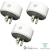 3 pack Wi-Fi Smart Plug mini outlet by J&amp;B ENERGY compatible with Amazon Alexa and Google Home, no hub required, control your electric devices from anywhere using timing and scheduling functions