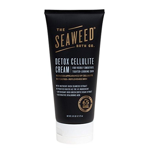 The Seaweed Bath Co. Detox Cellulite Cream/Firming Detox Cream, Awaken Scent, Rosemary & Mint, 6 oz. (Packaging May Vary)