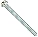 Small Parts Steel Pan Head Machine Screw, Zinc Plated, Meets JIS B1111, #2 Phillips Drive, M4-0.7 Thread Size, 40 mm Length, Fully Threaded, Imported (Pack of 25)