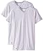 Lacoste Men's 2PK Cotton Stretch Slim FIT Vneck TEE Shirt, Grey, M