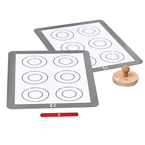 Set of 2 Silicone Cookie Baking Sheet,NonStick Baking Mat for Oven