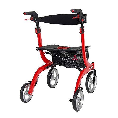 Drive Medical RTL10266T Nitro DLX Foldable Rollator Walker with Seat