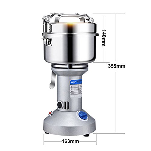220V 550W 600g-2500g High Performance Grain Grinder Mill Powder Stainless Electric Machine Swing Commercial Type For Pulverized Food Grade