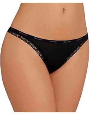 Calvin Klein Bottoms Up Thong 3-Pack, L, Buff / Noir / Animal
