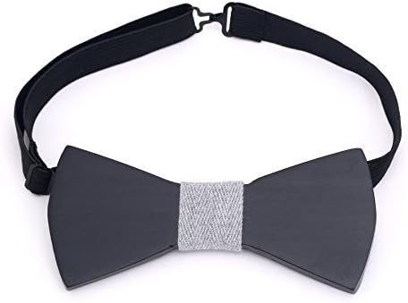 The Ideal Company Wood Wooden Bow Tie Handmade With Adjustable Strap