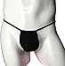 Honanda Mens Sexy Hot Low Waist Cotton G-String T-Back Underwear Thong Briefs (Type B-Black)