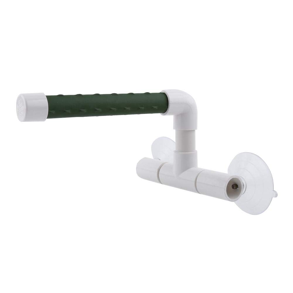 Versatile Bird Shower Perch- Parrot Bath Stands Supplies Holder & Window Platform for Parakeets, Cockatiels, Macaws, Cockatoos, African Grey, Budgies