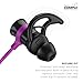 Phaiser BHS-730 Bluetooth Headphones Runner Headset Sport Earphones with Mic and Lifetime Sweatproof Guarantee - Wireless Earbuds for Running, Heliotrope