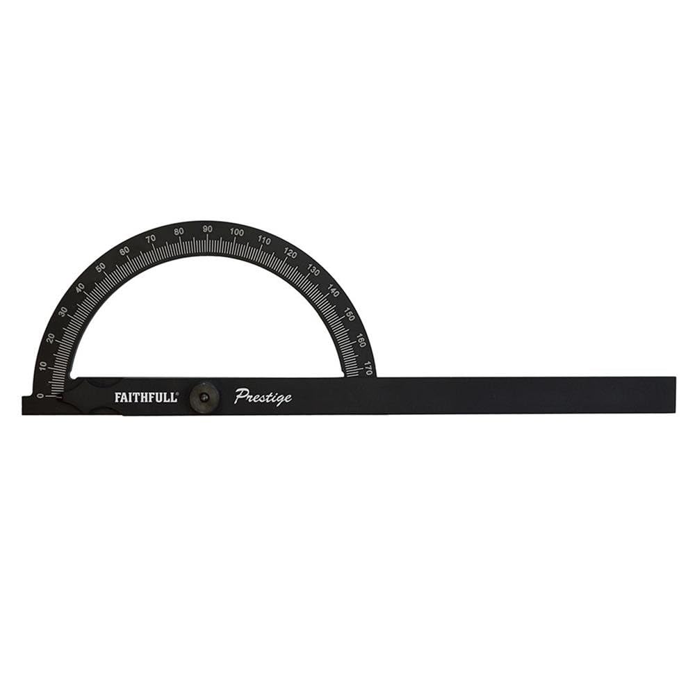 Faithfull FAIGAUGECNC Prestige Angle Gauge Black Aluminium 150 x 270mm