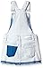 Calvin Klein Girls' Denim Skirtall Dress, Overall Style with Hook & Loop Closure, Boyfriend Fit, Functional Front Pocket