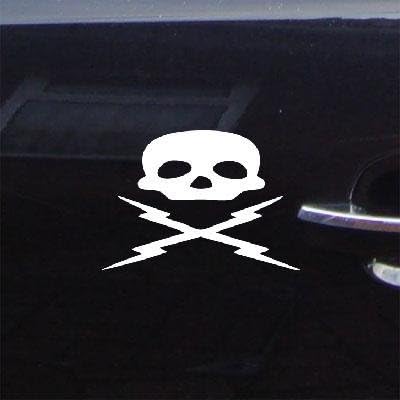 reprowiwi Wall Adhesive Vinyl CAR AUTO Decal Sticker Bike Grindhouse Movie 100% Death Proof Skull Art Notebook Vinyl CAR Home Decor MacBook Helmet White Laptop Decoration Wall Art DIE Cut Window