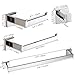 VELIMAX Premium Stainless Steel 4 Pieces Bathroom Hardware Accessories Set Wall Mounted Towel Bar Set, Polished, 23.6-Inch