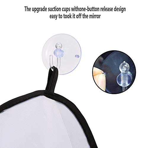 Upgrade Beard Apron Cape for Men Shaving and Trimming with Suction Cups Adjustable Neck Straps Hair Clippings Catcher Grooming Beard Apron for Men (White)