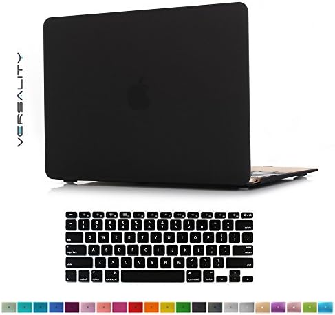 Versality Perfect Fit Hard Case Cover for MacBook Pro 13" 2016 Release (A1706 / A1708) with/without Touch Bar &amp; Touch ID in Black Matte