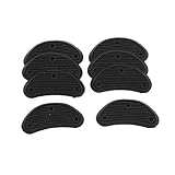 Men Replacement Shoes Repair Black Plastic Heels 8 Pcs