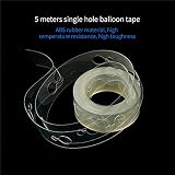 KkaFFe Balloon Arch Kit Tape Strip Single Double Hole Transparent view 13