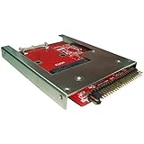 Ableconn IIDE-MSAT mSATA SSD to 2.5-Inch IDE Adapter Converter with Aluminum Frame Bracket - Latch and Retain mSATA SSD as 9.5mm 2.5" IDE SSD Drive