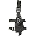 AIRSOFTPEAK Tactical Leg Holster Universal Pistol Drop Leg Gun Holster Adjustable Hunting Thigh Holster Left Handed Mag Pouch, Black