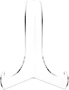 thumbnail image 2 of Plastic Plate Stand Plymor Clear Acrylic 60-Degree Angle Easel W/ Ledges, 4.5 H X 3.25 W X... Picture Ledges 2 of 9