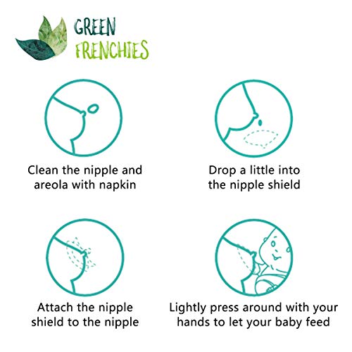 G.F. Nippleshields for Breastfeeding, 2 Sets of 2 Contact Nipple Shields (4 Units) with 2 Carrying Cases, Soft and Thin Silicone Breast Shields (20mm)