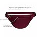 Fanny pack, BuyAgain Unisex 2 Zipper Quick Release Buckle Travel Sport Running Waist Fanny Pack - Burgundy