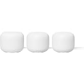 Google Nest WiFi - AC2200 (2nd Generation) Router and Add On Access Point Mesh Wi-Fi System (3-Pack, Snow)