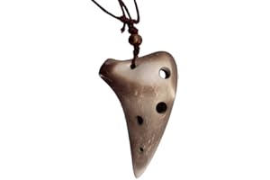 Ocarina 6 Hole Ocarina Instrument with Textbook for Beginner Alto C Ceramic Ocarina for Beginners and Professional Performanc