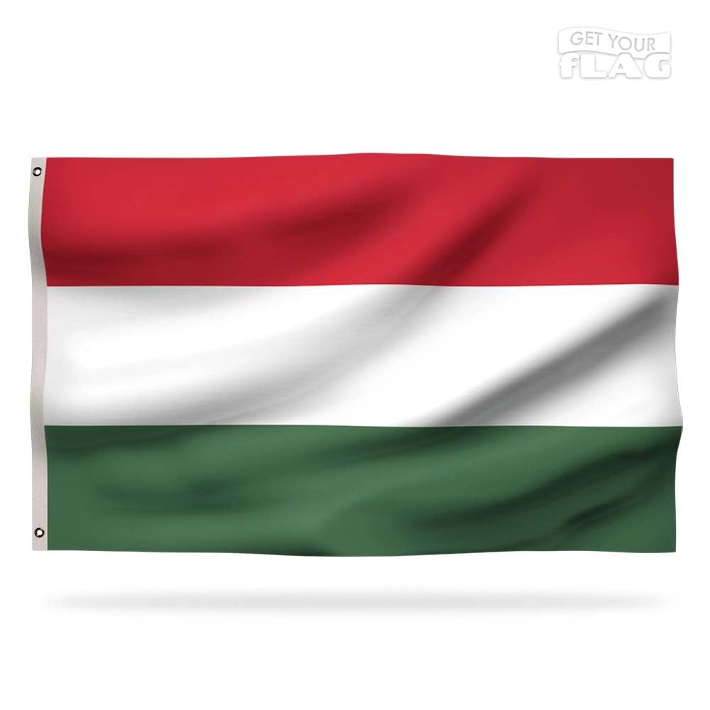 Premium Hungary Flag 150x90cm - Very Resistant and Excellent Quality Hungarian flag with 2 metal eyelets - Be proud of your colors ! — image 1