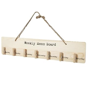 Peg Wochenplaner Memo Board Notizen Reminder Shabby Chic Holz Home