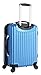 Lucas Outlander Carry On Hard Case 20 inch Expandable Rolling Suitcase With Spinner Wheels (20in, Blue)